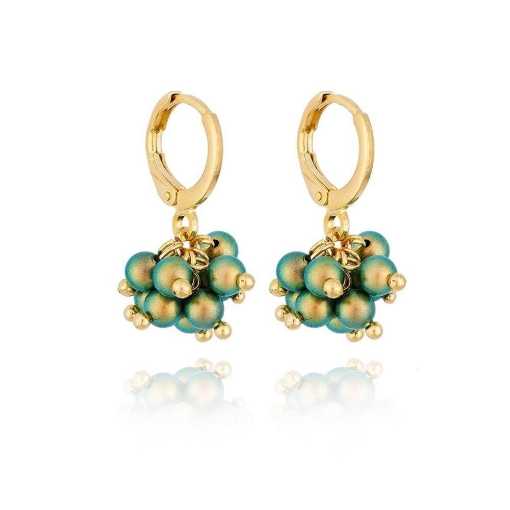 Earrings pearls Swarovski gold plated